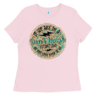 Bubblegum Pink if we are in a don't laugh situation Ladies Tee - MaliasSmallBusiness