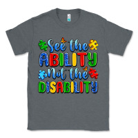 Charcoal Heather see the ability not the disability Classic Tee - Artiststas