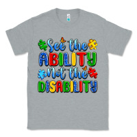 Heather Grey see the ability not the disability Classic Tee - Artiststas