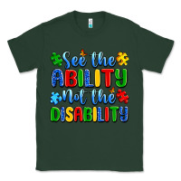 Sports Green see the ability not the disability Classic Tee - Artiststas