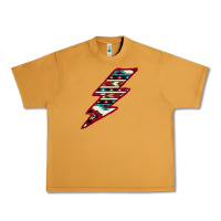 Peanut Butter Western Aztec Pattern Lightning Urban Heavy Tee - Bettercallsaul