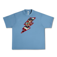 Pebble Blue Western Aztec Pattern Lightning Urban Heavy Tee - Bettercallsaul