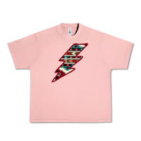 Salmon Western Aztec Pattern Lightning Urban Heavy Tee - Bettercallsaul