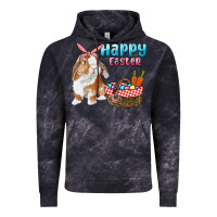 Cloud Black Happy Easter Bunny And Egg Basket Vintage Hoodie - RanaPortraitStore