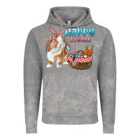 Cloud Rock Happy Easter Bunny And Egg Basket Vintage Hoodie - RanaPortraitStore
