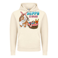 Vintage Artic Happy Easter Bunny And Egg Basket Vintage Hoodie - RanaPortraitStore