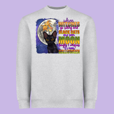 When Witches Go Riding Heavyweight Sweatshirt Designed By Cowgirlartshop