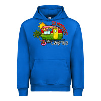 Cobalt summer camping Urban Hoodie - CowhideDigitalArt
