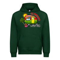 Forest Green summer camping Urban Hoodie - CowhideDigitalArt