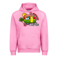 Fuchsia Pink summer camping Urban Hoodie - CowhideDigitalArt