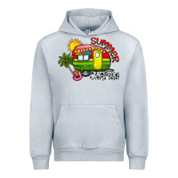 Heather Grey summer camping Urban Hoodie - CowhideDigitalArt