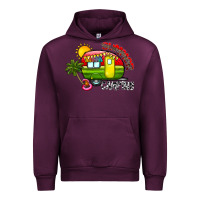 Mauve Wine summer camping Urban Hoodie - CowhideDigitalArt