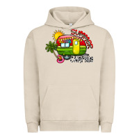 Pigment French Oak summer camping Urban Hoodie - CowhideDigitalArt