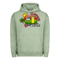 Pigment Oil Green summer camping Urban Hoodie - CowhideDigitalArt