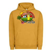 Pigment Peanut Butter summer camping Urban Hoodie - CowhideDigitalArt