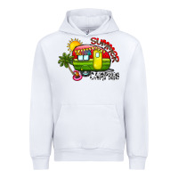 White summer camping Urban Hoodie - CowhideDigitalArt