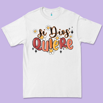 Si Dios Quiere Premium Tee Designed By Maliassmallbusiness