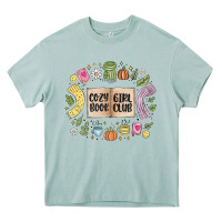 Arona cozy book girl club Heavy Core Tee - MaliasSmallBusiness
