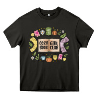 Asphalt cozy book girl club Heavy Core Tee - MaliasSmallBusiness