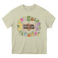 Mossy cozy book girl club Heavy Core Tee - MaliasSmallBusiness