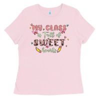 Bubblegum Pink my class is full of sweet hearts Ladies Tee - MaliasSmallBusiness