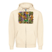 Sandshell mardi gras plaid purple glitter background Zipper Hoodie - FaDigitalArtStudio