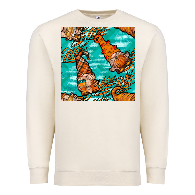 Fall Gnomes Seamless Pattern Premium Sweatshirt by BundleAndBundleShop | Teevron