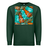 Sports Green fall gnomes seamless pattern Premium Sweatshirt - BundleAndBundleShop