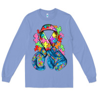 Colony Blue autism awareness with boxing gloves Long Sleeve Tee - NancyCooperArtShop