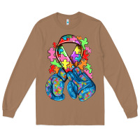 Toasted Coconut autism awareness with boxing gloves Long Sleeve Tee - NancyCooperArtShop