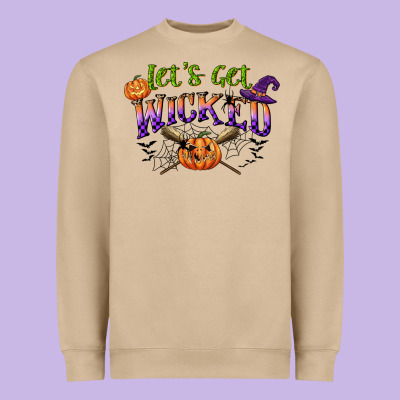Lets Get Wicked Heavyweight Sweatshirt Designed By Cowgirlartshop