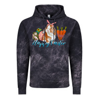 Cloud Black happy easter bunny carrots and eggs Vintage Hoodie - RanaPortraitStore