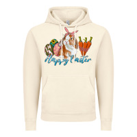 Vintage Artic happy easter bunny carrots and eggs Vintage Hoodie - RanaPortraitStore