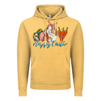 Vintage Mustard happy easter bunny carrots and eggs Vintage Hoodie - RanaPortraitStore