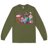 Army Green nail hustler coffee cups Long Sleeve Tee - Jasminsmagicworld