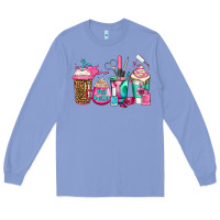 Colony Blue nail hustler coffee cups Long Sleeve Tee - Jasminsmagicworld