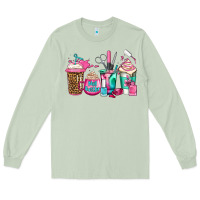 Matcha nail hustler coffee cups Long Sleeve Tee - Jasminsmagicworld