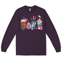 Plum nail hustler coffee cups Long Sleeve Tee - Jasminsmagicworld