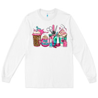 White nail hustler coffee cups Long Sleeve Tee - Jasminsmagicworld