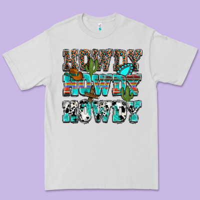 Western Howdy Howdy Howdy Premium Tee Designed By Nancycooperartshop