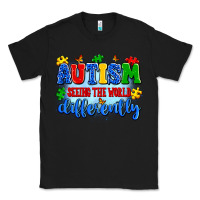 Black autism seeing the world differently Classic Tee - Artiststas