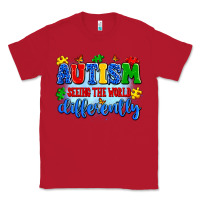 Red autism seeing the world differently Classic Tee - Artiststas