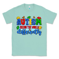 Autism Seeing The World Differently Classic Tee | Teevron