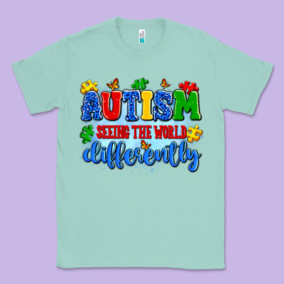 Autism Seeing The World Differently Classic Tee Designed By Artiststas
