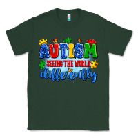Sports Green autism seeing the world differently Classic Tee - Artiststas