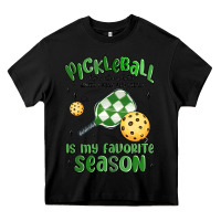 Black pickleball is my favorite season Heavy Core Tee - MaliasSmallBusiness