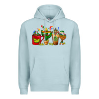 Blue Mist Mexico Coffee Cups With Cactus Sombrero And Maraca Premium Hoodie - FaDigitalArtStudio