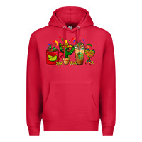Cardinal Mexico Coffee Cups With Cactus Sombrero And Maraca Premium Hoodie - FaDigitalArtStudio