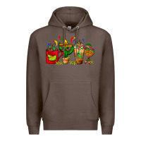 Coffee Mexico Coffee Cups With Cactus Sombrero And Maraca Premium Hoodie - FaDigitalArtStudio