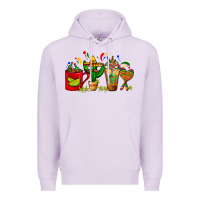 Lilac Mexico Coffee Cups With Cactus Sombrero And Maraca Premium Hoodie - FaDigitalArtStudio